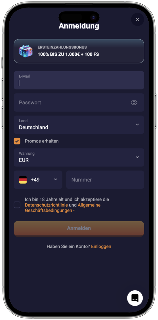 Retro Bet Casino mobile app